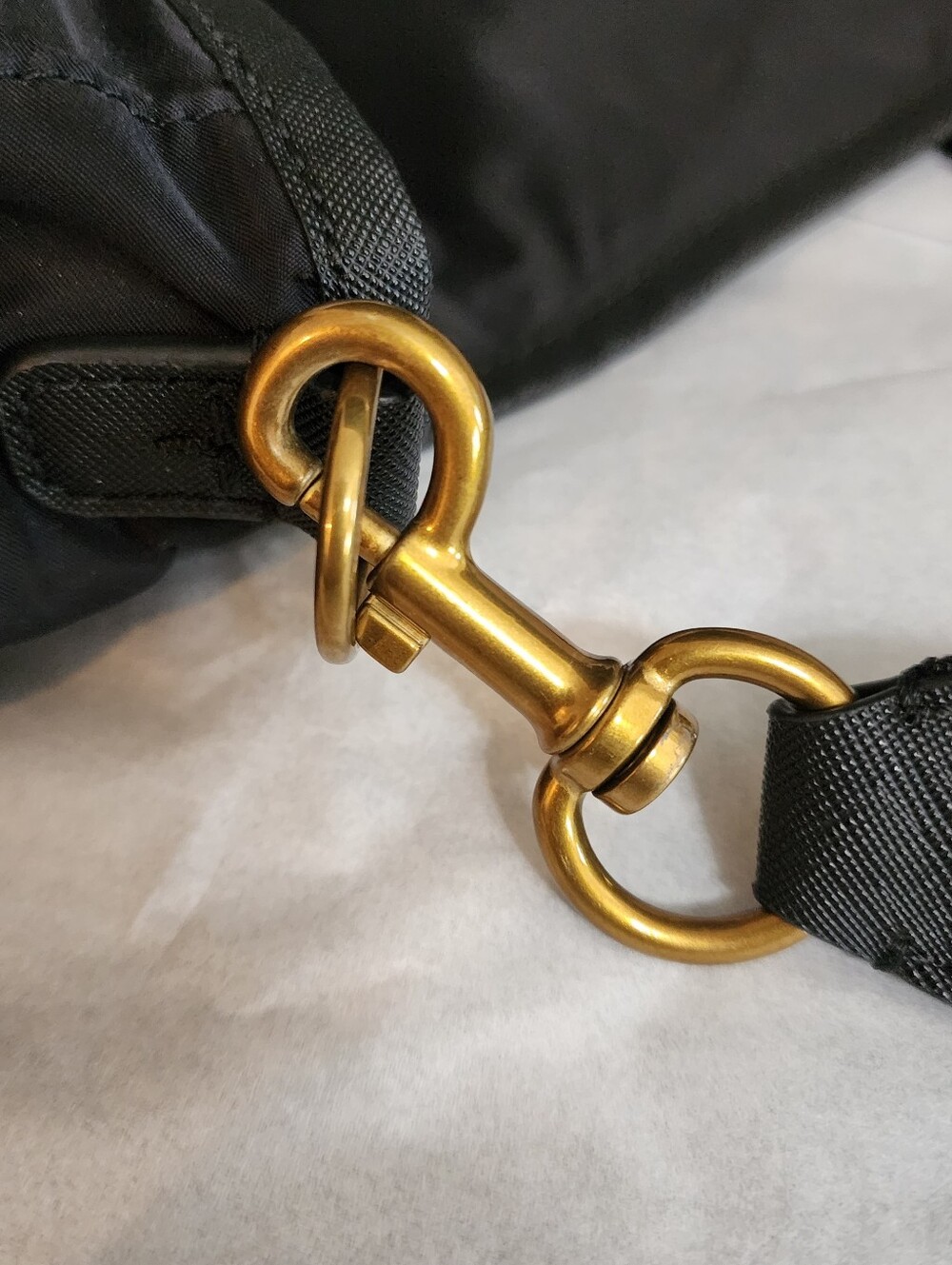 Tory Burch Black Scout Nylon Crossbody Bag w/ Adjustable Strap - Picture 5 of 12